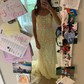 Mermaid Scoop Neck Backless Tulle Prom Dresses With Appliques
