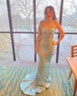 Mermaid V-neck Sparkly Sequin Prom Dresses