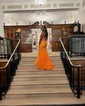 Mermaid V-neck Lace Corset Prom Dresses With Appliques