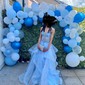 Princess V-neck Tulle Ruffle Prom Dresses With Beading