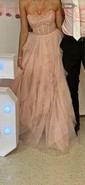 Princess Strapless Tulle Ruffle Prom Dresses