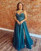 Ball Gown Sweetheart Tulle Prom Dresses With Appliques