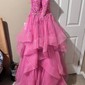 Princess Sweetheart Tulle Ruffle Prom Dresses With Appliques