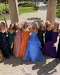 Princess Sweetheart Tulle Ruffle Prom Dresses With Appliques