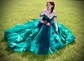 Princess Sweetheart Tulle Ruffle Prom Dresses With Appliques