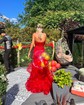 Mermaid Strapless Tulle Ruffle Prom Dresses With Appliques