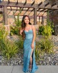Sparkly Sweetheart Sequin Corset Prom Dresses with Ruched