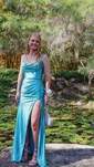 Pretty Mermaid Strapless Satin Corset Prom Dresses with Ruched