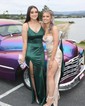 Sweetheart Corset Satin Fitted Prom Dresses with Ruched