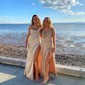 Sweetheart Corset Satin Fitted Prom Dresses with Ruched