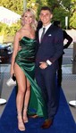 Sheath/Column Straight Silk-like Satin Sweep Train Prom Dresses With Beading