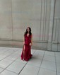 Mermaid Satin Ruched Halter Prom Dresses with Slit