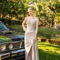 Mermaid Sweetheart Satin Corset Prom Dresses With Appliques