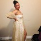 Ball Gown Square Neck Puff Sleeve Tulle Prom Dresses With Star
