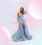Ball Gown Sweetheart Lace Puff Sleeve Corset Prom Dresses