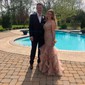 Mermaid Scoop Neck Tulle Ruffle Tiered Prom Dresses With Appliques
