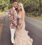 Mermaid Scoop Neck Tulle Ruffle Tiered Prom Dresses With Appliques