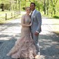 Mermaid Scoop Neck Tulle Ruffle Tiered Prom Dresses With Appliques