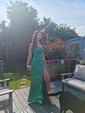 Sweetheart Corset Satin Fitted Prom Dresses with Ruched