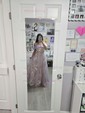 Ball Gown Off-the-shoulder Lace Tulle 3D Floral Prom Dresses