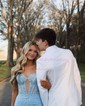 Mermaid Off-the-shoulder Chiffon Tiered Prom Dresses With Appliques