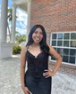 Mermaid V-neck Glitter Prom Dresses With Appliques