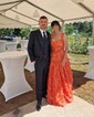 Ball Gown Sweetheart Tulle 3D Floral Prom Dresses