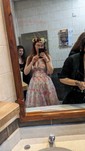Ball Gown Sweetheart Chiffon Floral Prom Dresses With Ruched