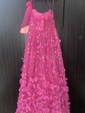 Ball Gown Square Neck Tulle 3D Floral Prom Dresses
