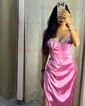 Sweetheart Satin Corset Prom Dresses with Ruched