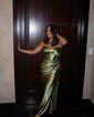 Fitted Sweetheart Satin Ruched Prom Dresses with Slit