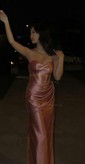 Fitted Sweetheart Satin Ruched Prom Dresses with Slit
