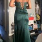 Mermaid Strapless Satin Corset Prom Dresses with Beading