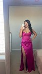 Mermaid Strapless Satin Corset Prom Dresses with Beading