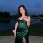 Mermaid Strapless Satin Corset Prom Dresses with Beading