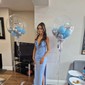 Mermaid V-neck Ruched Satin Prom Dresses with Appliques