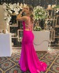 Pretty Backless Mermaid Jersey Prom Dresses