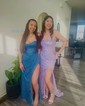 Sparkly Sweetheart Sequin Corset Prom Dresses with Ruched