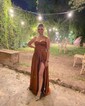 A-line Sweetheart Corset Satin Prom Dresses with Slit