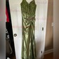 Mermaid Satin Corset Prom Dresses with Appliques