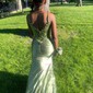Mermaid Satin Corset Prom Dresses with Appliques