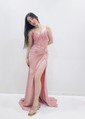 Mermaid Satin Corset Prom Dresses with Appliques