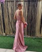 Mermaid Satin Corset Prom Dresses with Appliques