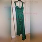 Fitted Off-the-shoulder Satin Prom Dresses with Ruched