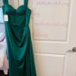 Fitted Off-the-shoulder Satin Prom Dresses with Ruched