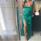 Fitted Off-the-shoulder Satin Prom Dresses with Ruched