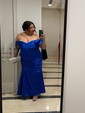 Mermaid Off-the-shoulder Satin Prom Dresses