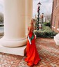Mermaid V-neck Jersey Backless Prom Dresses