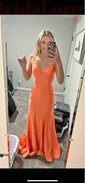 Mermaid V-neck Jersey Backless Prom Dresses
