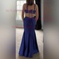 Sheath/Column Scoop Neck Jersey Prom Dresses With Ruched